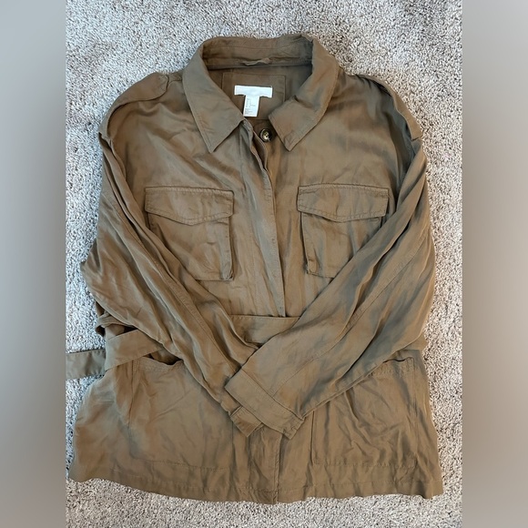 H&M Lightweight Utility Jacket – Size Large - Picture 7 of 8
